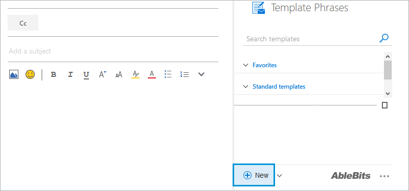 How to create a new template.