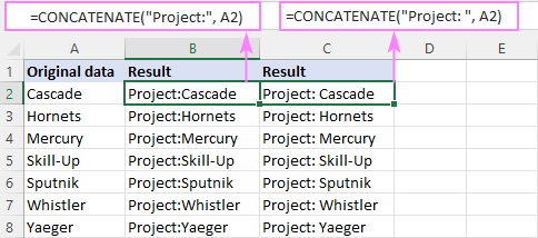 Adding text to the beginning of cells