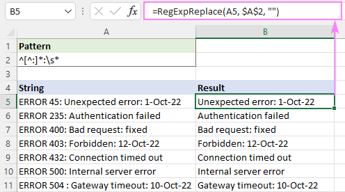 Regex to remove everything before character