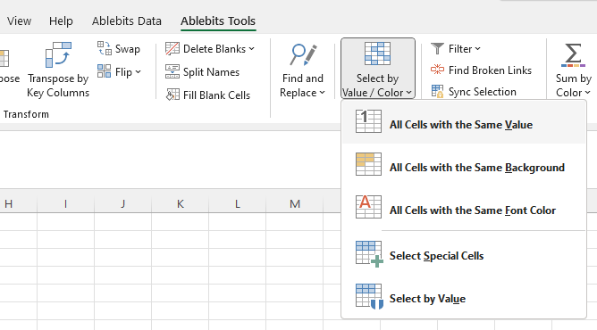 How to find similar cells.