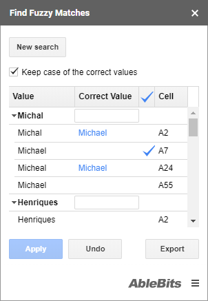 Apply the changes to your sheet.