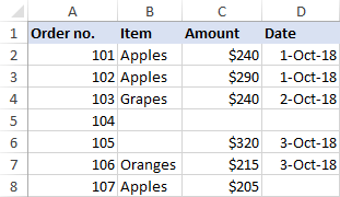 Excel VBA to delete empty rows and shift up