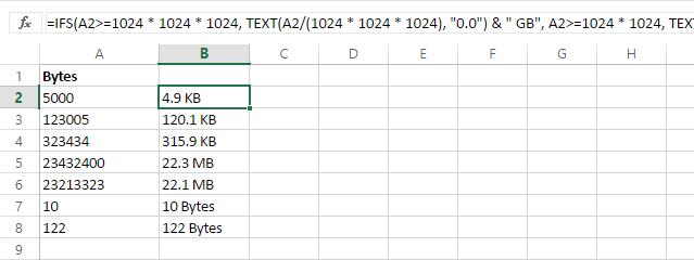 Conversion using IFS 