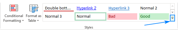 Excel Cell Styles