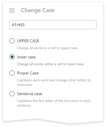 Change case