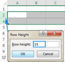 If the row's height is small, but not zero, change it to unhide the row.