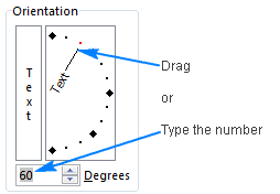 Change text orientation