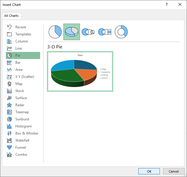 Choose the chart type.