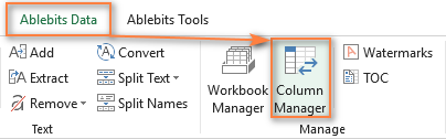 Column Manager for Excel