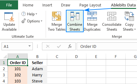 Combine Sheets for Excel