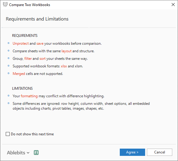 Take a look at the add-in's requirements and limitations.