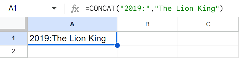 Put the records directly into the formula to concatenate.