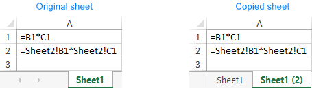 Copying Excel sheet with formulas