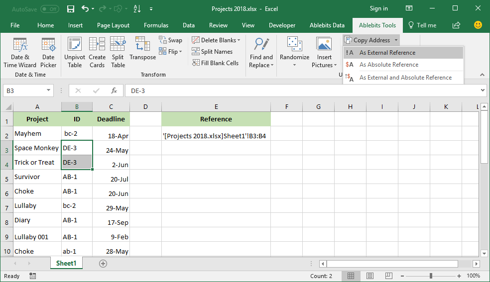 Copy range address as external reference