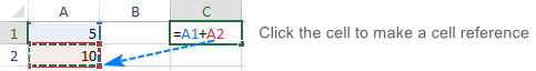 Making a cell reference in Excel