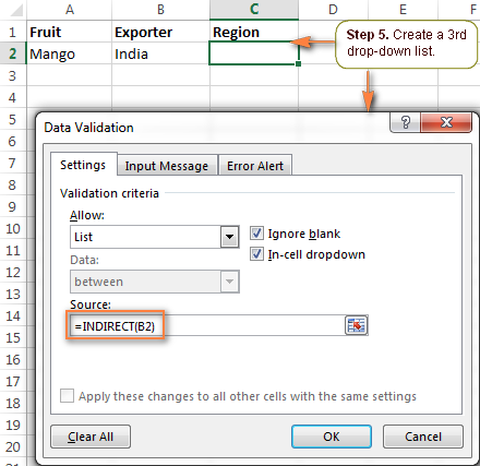 Creating a 3rd dropdown that depends on the selection in the 2nd list