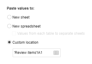 Choose one of the existing sheets and its cell or range.