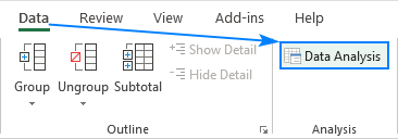 Data Analysis in Excel