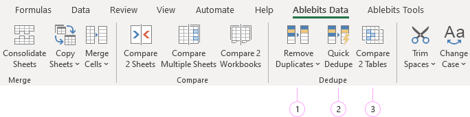 Dedupe group