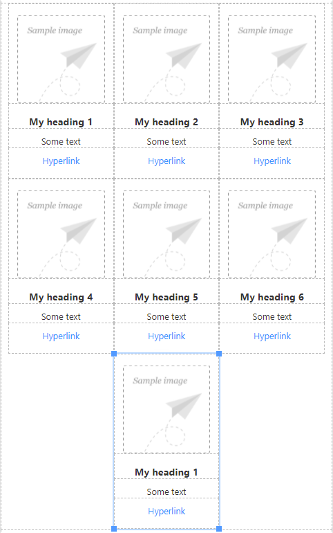 Duplicate a block: result.