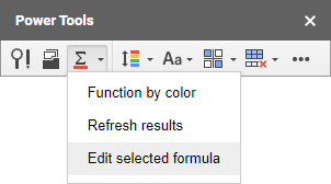 Edit formula from Power Tools.