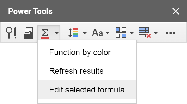 Edit selected valuesByColor formula.