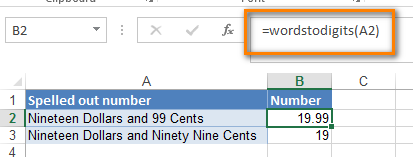 Convert english words into numbers