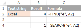 Case-sensitive FIND vs. case-insensitive SEARCH