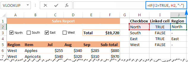 Add an IF formula to the criteria area.