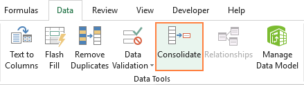 Run the Excel Consolidate feature.