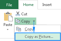 Copy as Picture in Excel