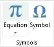 Insert an equation in Excel.