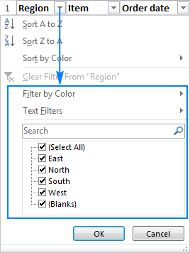 Excel Filter