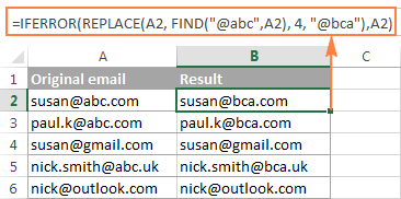 The improved FIND / REPLACE formula