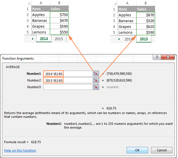 Specifying the function arguments