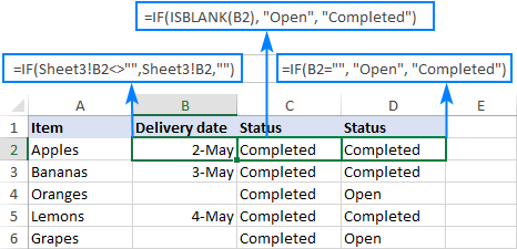 A formula that treats empty strings as blanks