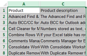 Select the columns to the left and right of the column you want to unhide