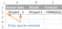 TRIM formula example