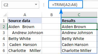 Existing Excel functions support dynamic arrays