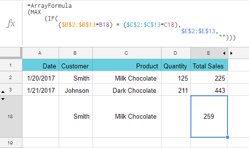 Build easy-to-read complex formulas.