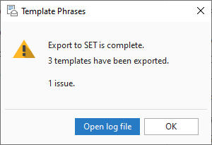 Export complete.