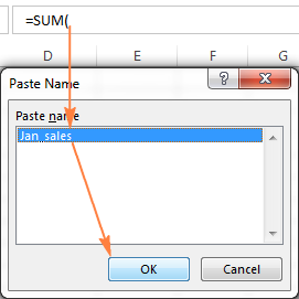 Creating a reference to an Excel name in another workbook