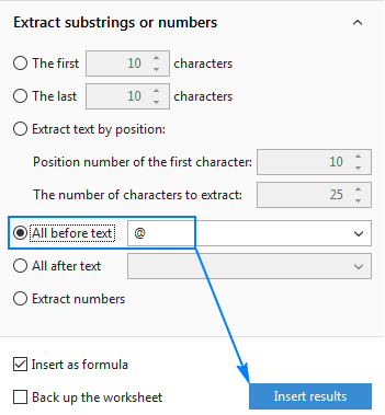 Define the substring you want to extract.