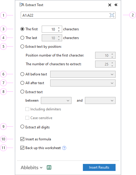 How to extract Excel substring.