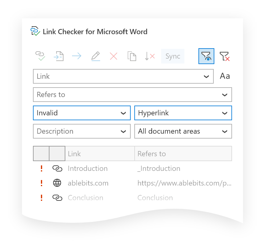 Multi-criteria filtering