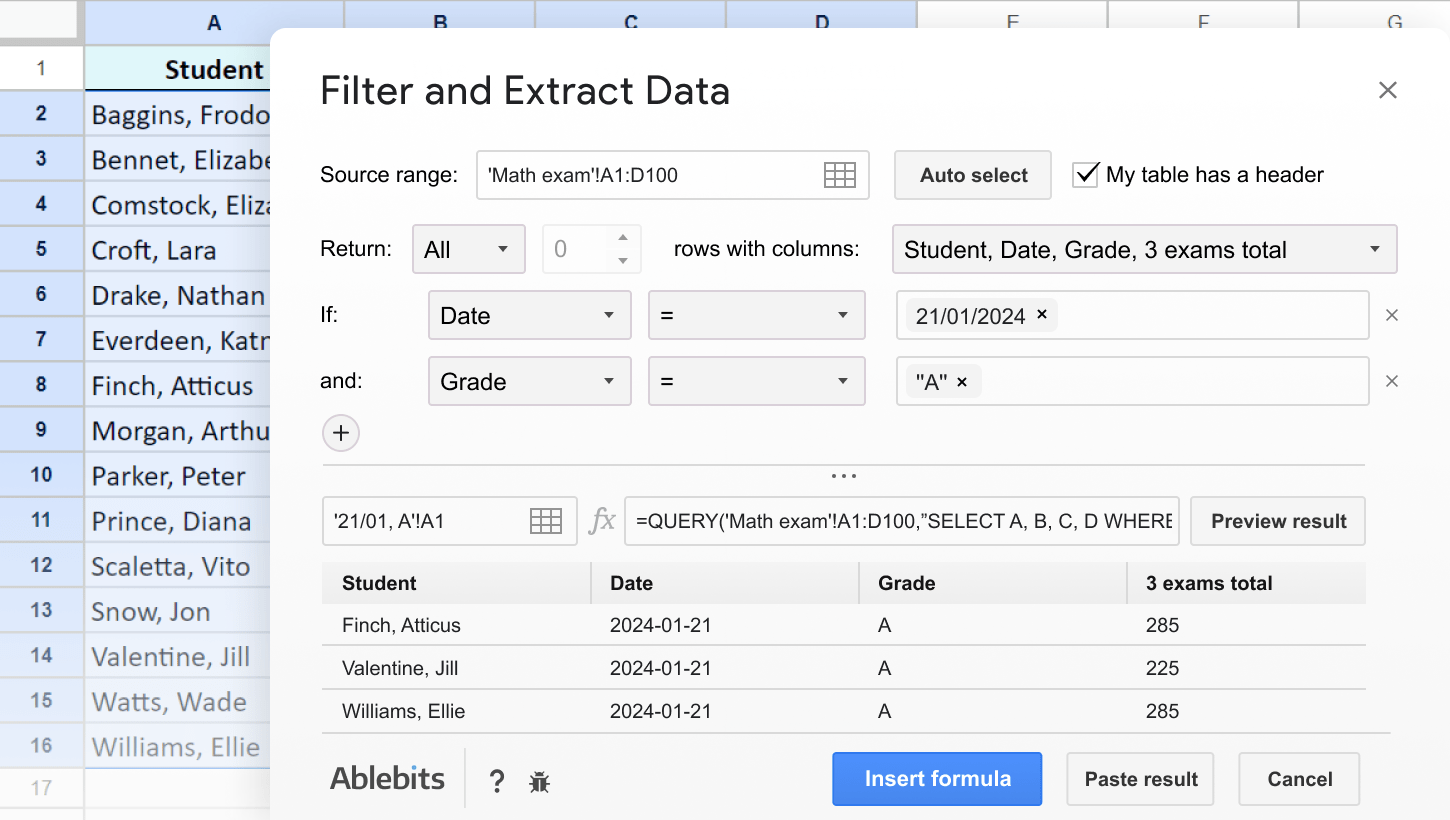 Tailored splits – your data, your rules!