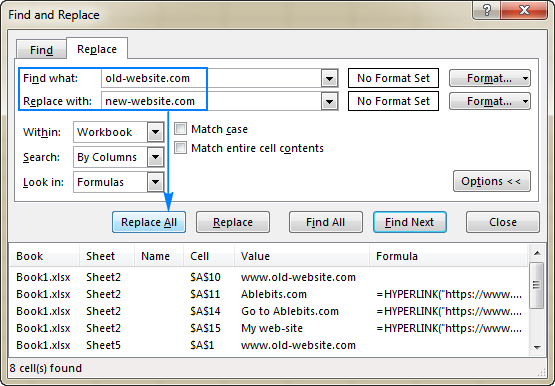 Find all formulas containing the search text.