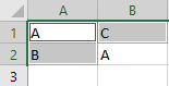 How to find distinct cells.