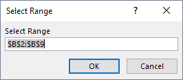 Choose the range for each of two columns to interchange.