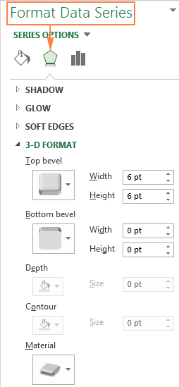 Formatting a pie graph in Excel